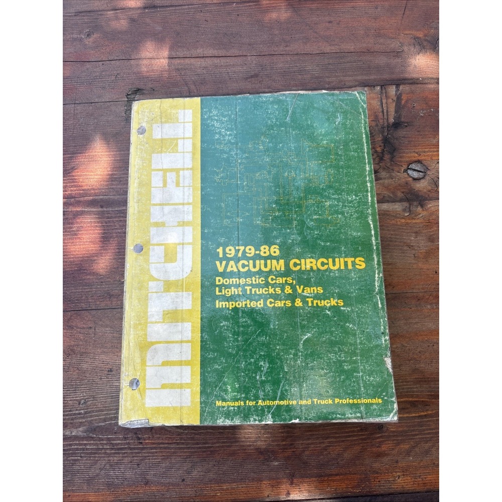 1979-86 MITCHELL VACUUM CIRCUITS MANUAL FORD MERCEDES CHRYSLER TOYOTA DODGE GMC